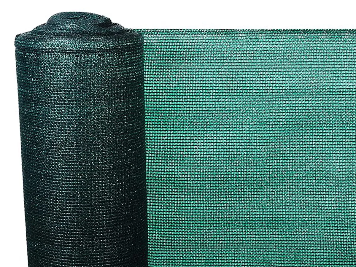 Schattiernetz 90%, Sonnenschutz Netz Sichtschutz, Dunkelgrün, 5-100m lang