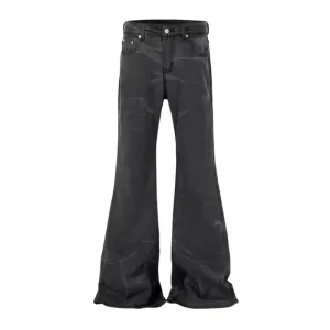 Slim fit extreme bootcut marble wash jean