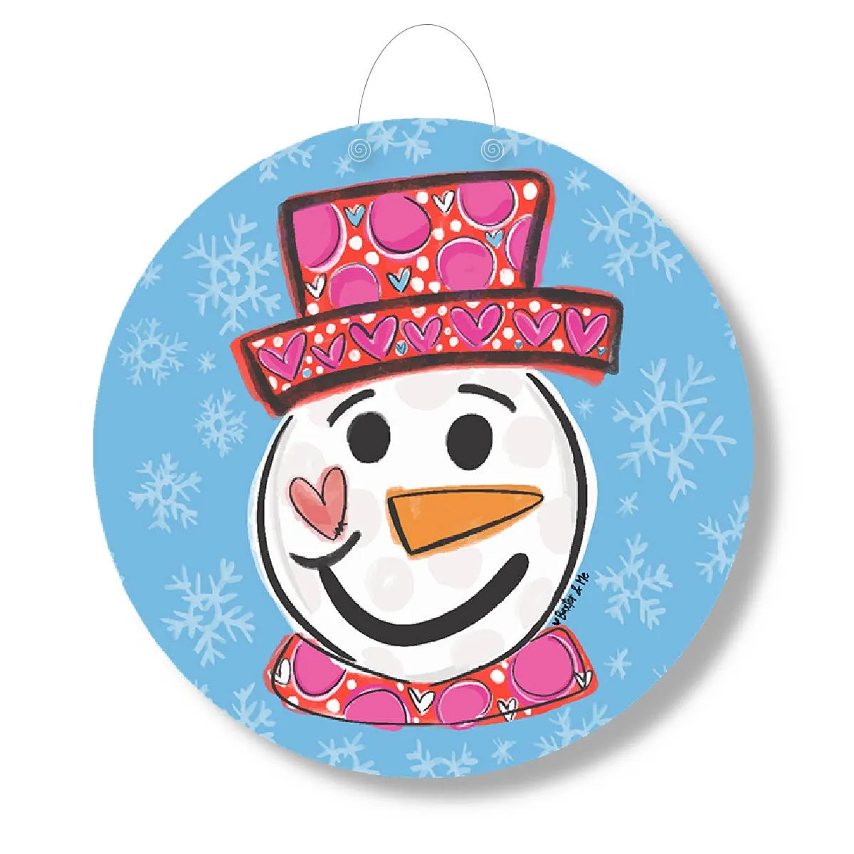 Snowman Door Hanger
