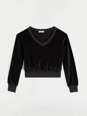 The Velour Vari V-Neck Top