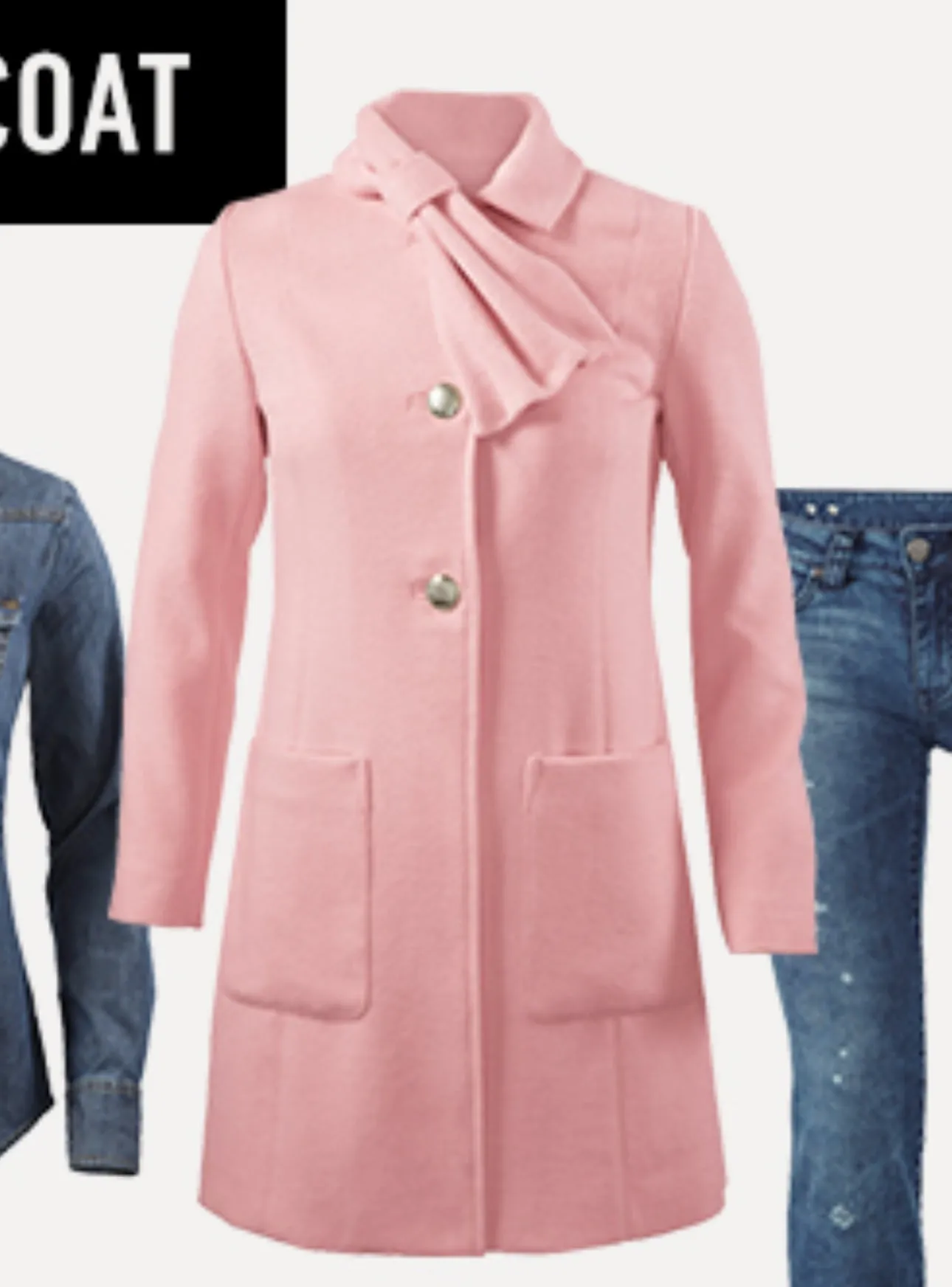 Tuscadero Pink Wool Blend Coat By Cabi CAROL ANDERSON, Size: Xs