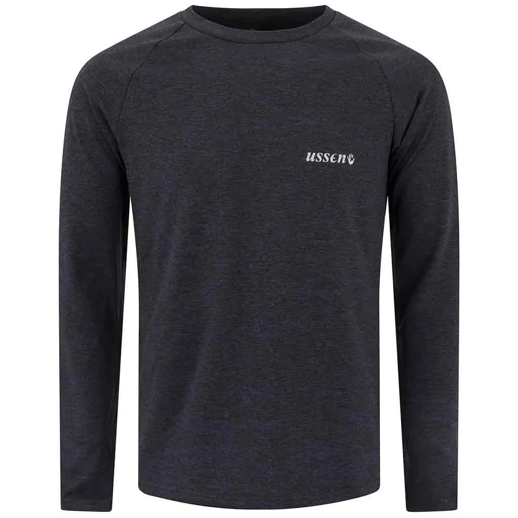 Ussen Baltic Crew Neck Black Thermal Shirt