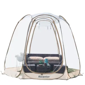 versatile Bubble Tent Pop up Canopy Family Camping Gazebo 10'Lx10W'x7'H Beige