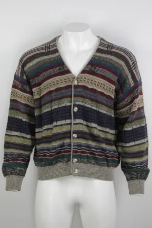 Vintage 80/90s Patterned Cardigan - L