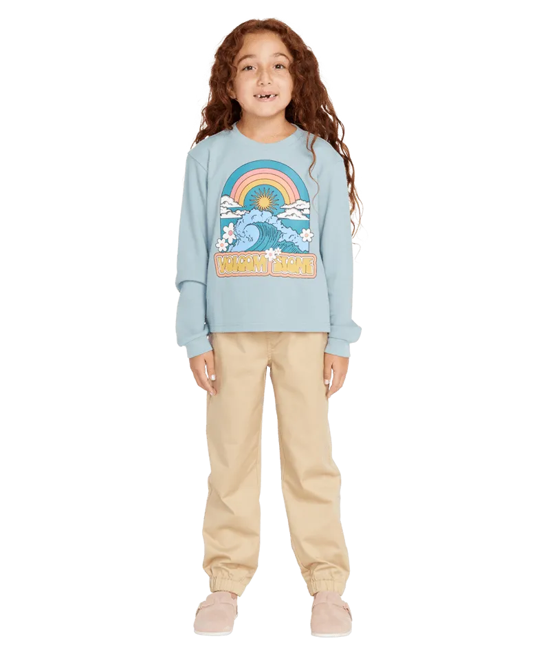 VOLCOM Girl's Thermality Long Sleeve T-Shirt Smokey Blue