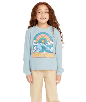 VOLCOM Girl's Thermality Long Sleeve T-Shirt Smokey Blue