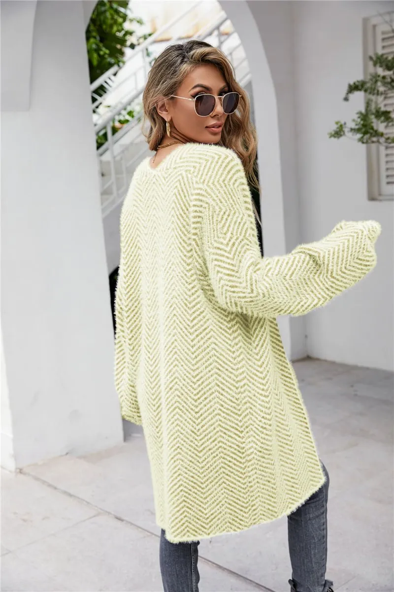 Winter Whisper Cardigan Sweater Open Front