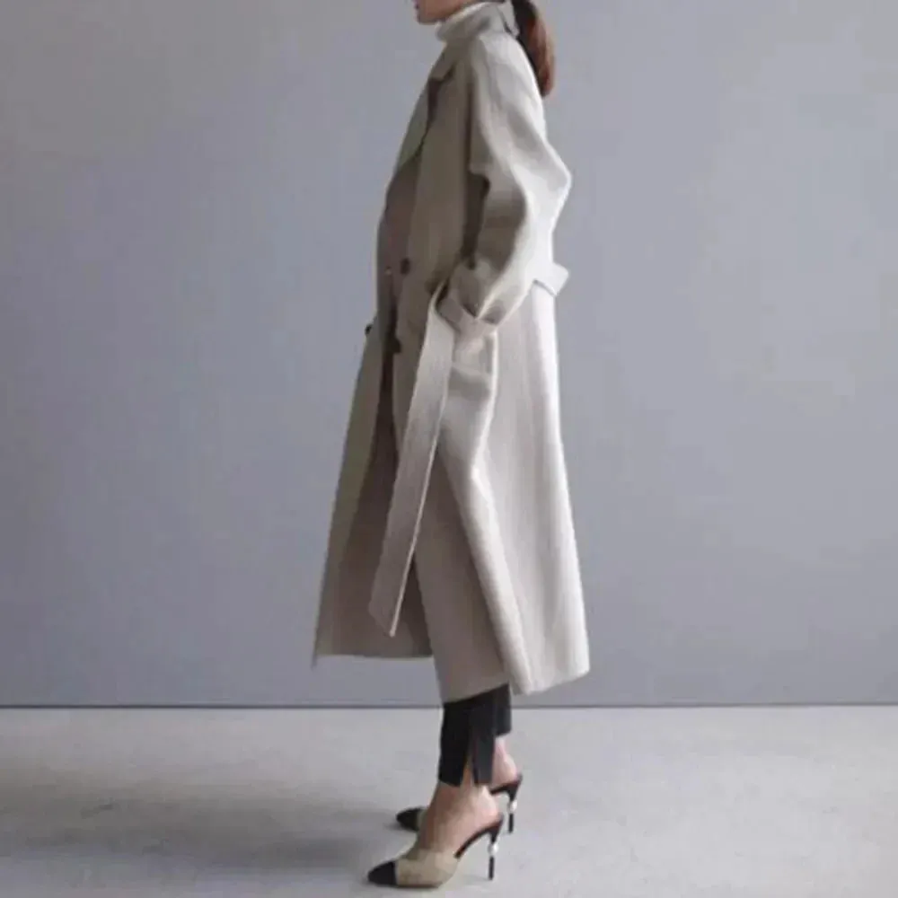 Women - Winter Coat - Wool - Stylish Warmth for Cold Weather