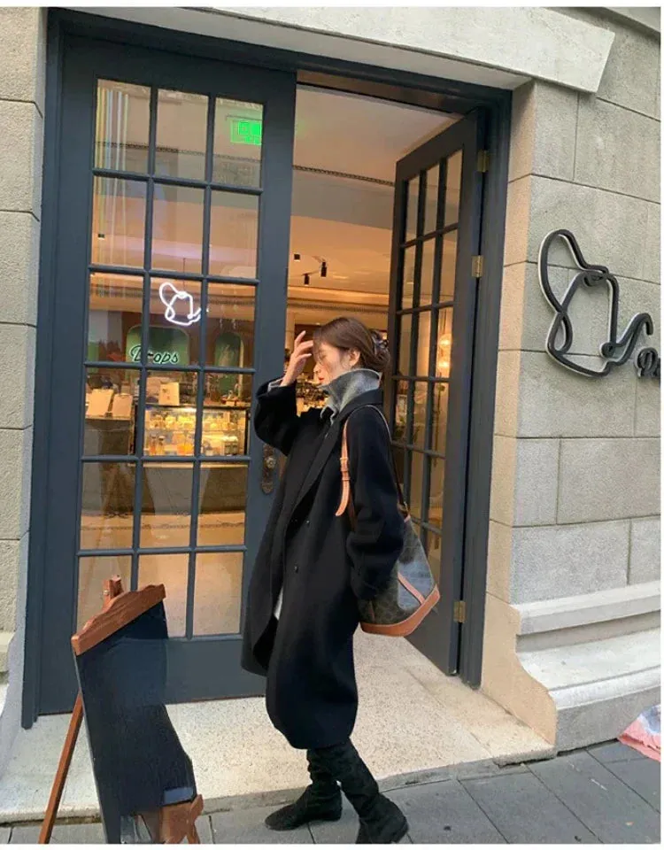 Women - Winter Coat - Wool - Stylish Warmth for Cold Weather
