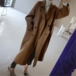 Women - Winter Coat - Wool - Stylish Warmth for Cold Weather