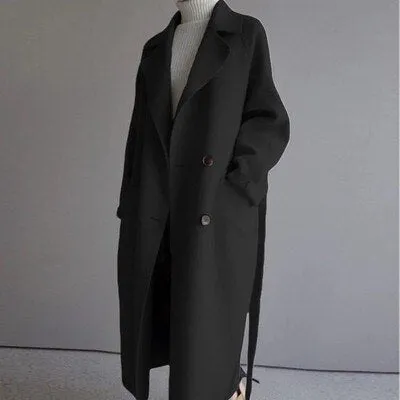 Women - Winter Coat - Wool - Stylish Warmth for Cold Weather