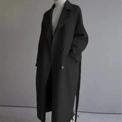 Women - Winter Coat - Wool - Stylish Warmth for Cold Weather