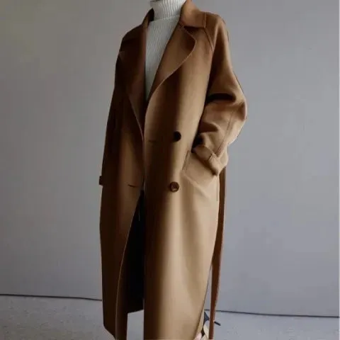Women - Winter Coat - Wool - Stylish Warmth for Cold Weather