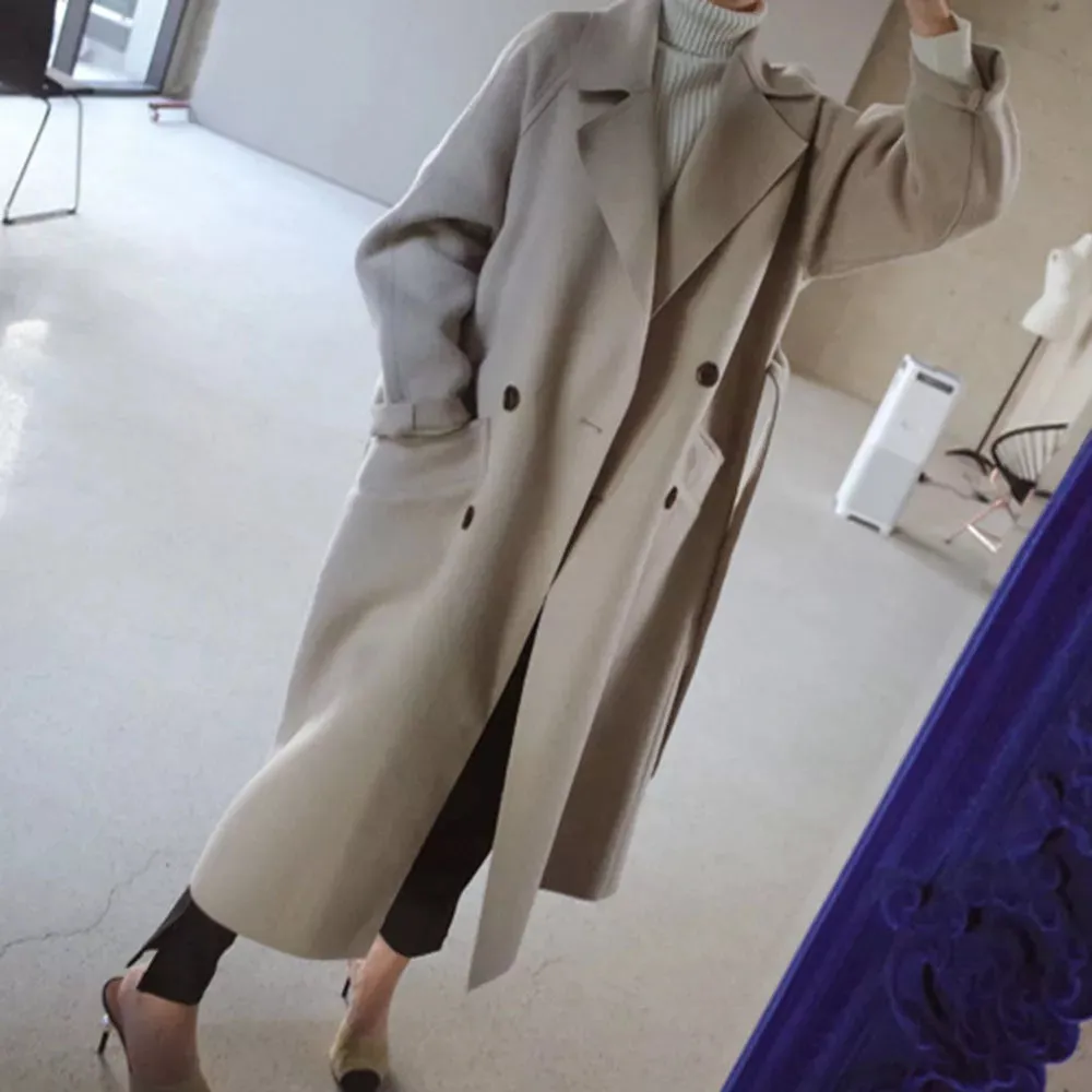 Women - Winter Coat - Wool - Stylish Warmth for Cold Weather