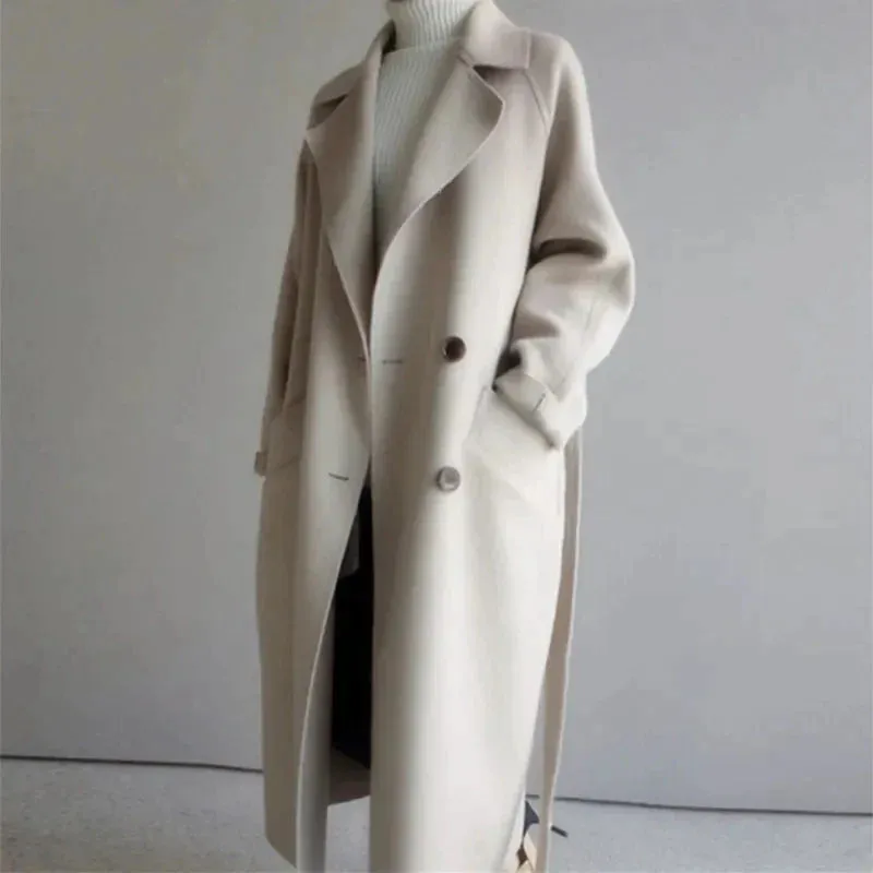 Women - Winter Coat - Wool - Stylish Warmth for Cold Weather