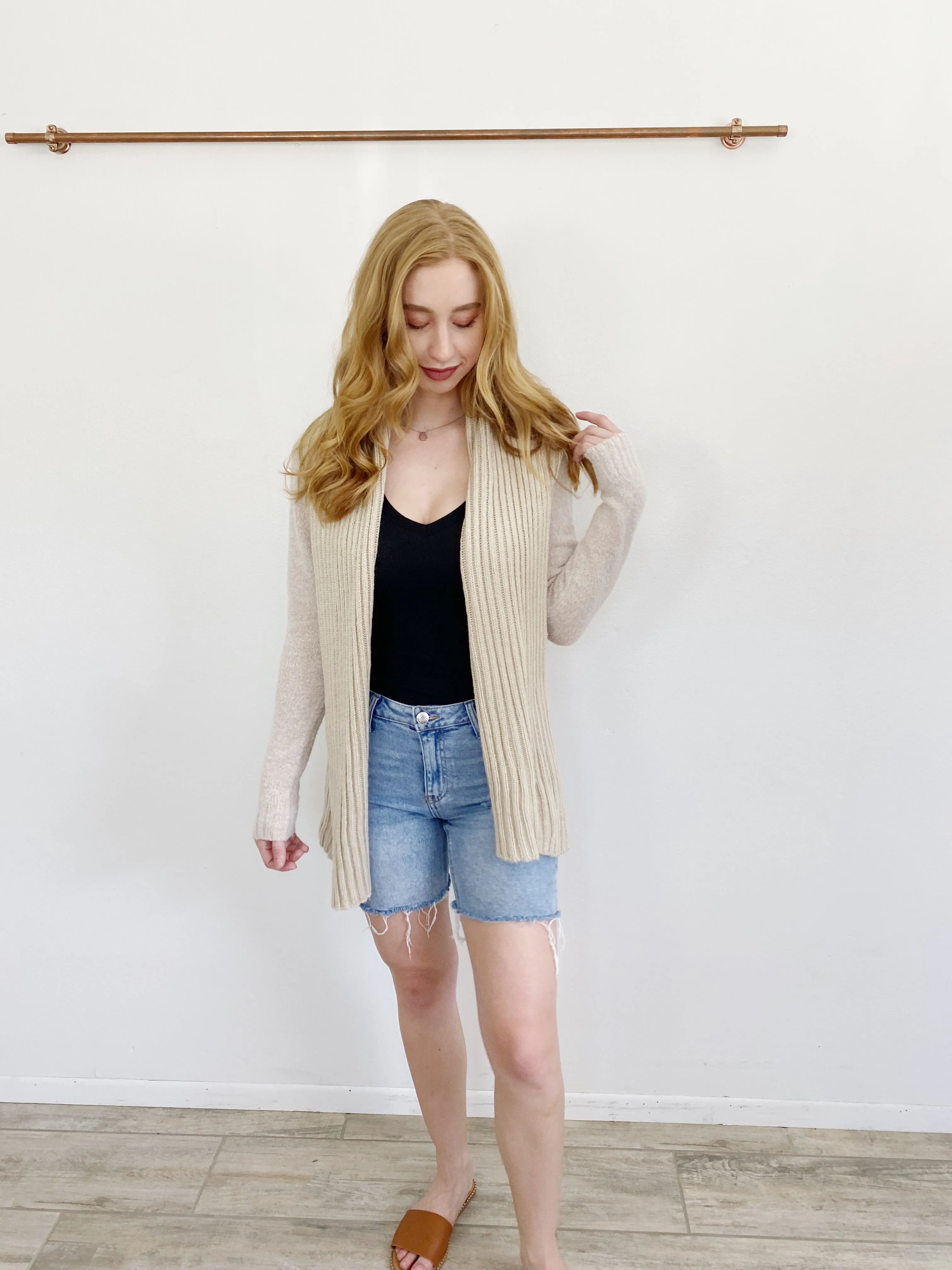 Ya Los Angelas Knit Cardigan Sweater