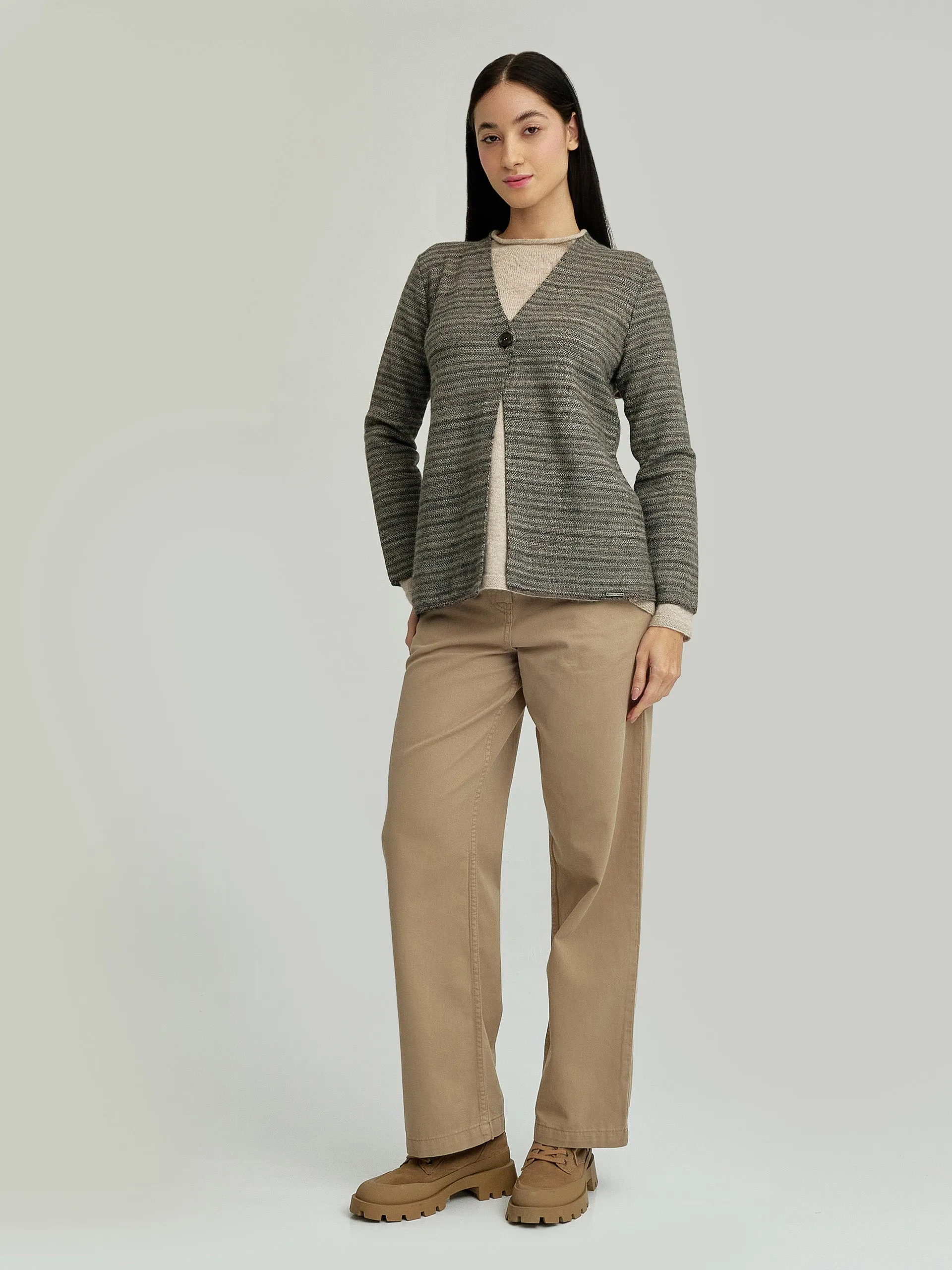Yudith Cardigan Baby Alpaca Color Beige