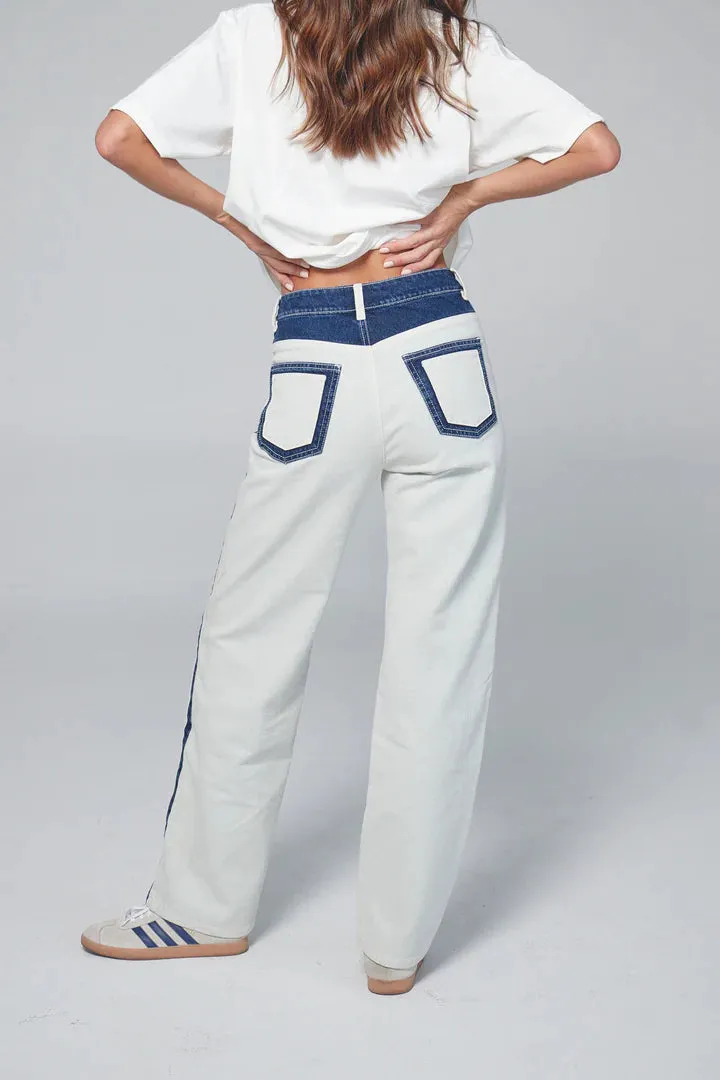 Zereno - Dual Reality JEANS: Blue Contrast Blue